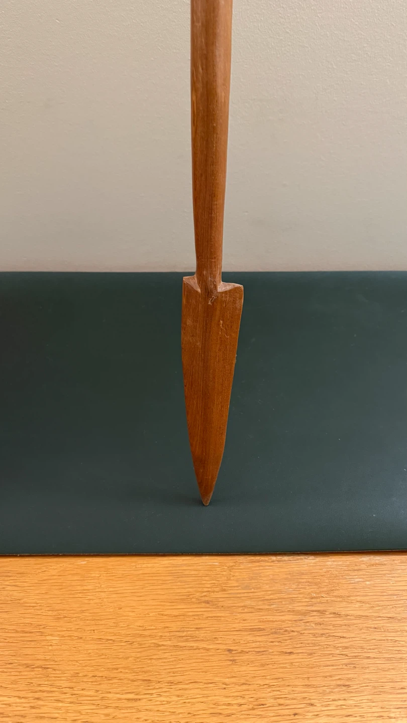 Hand-carved decorative wooden spear - photo 3