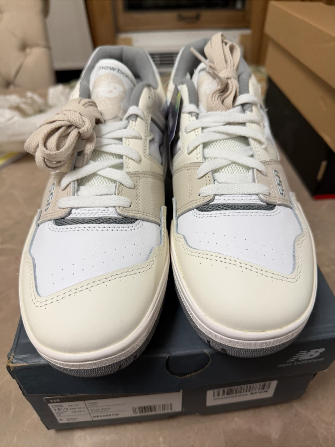 New Balance 550 White/Sea Salt – Men’s 10.5 – New - photo 3