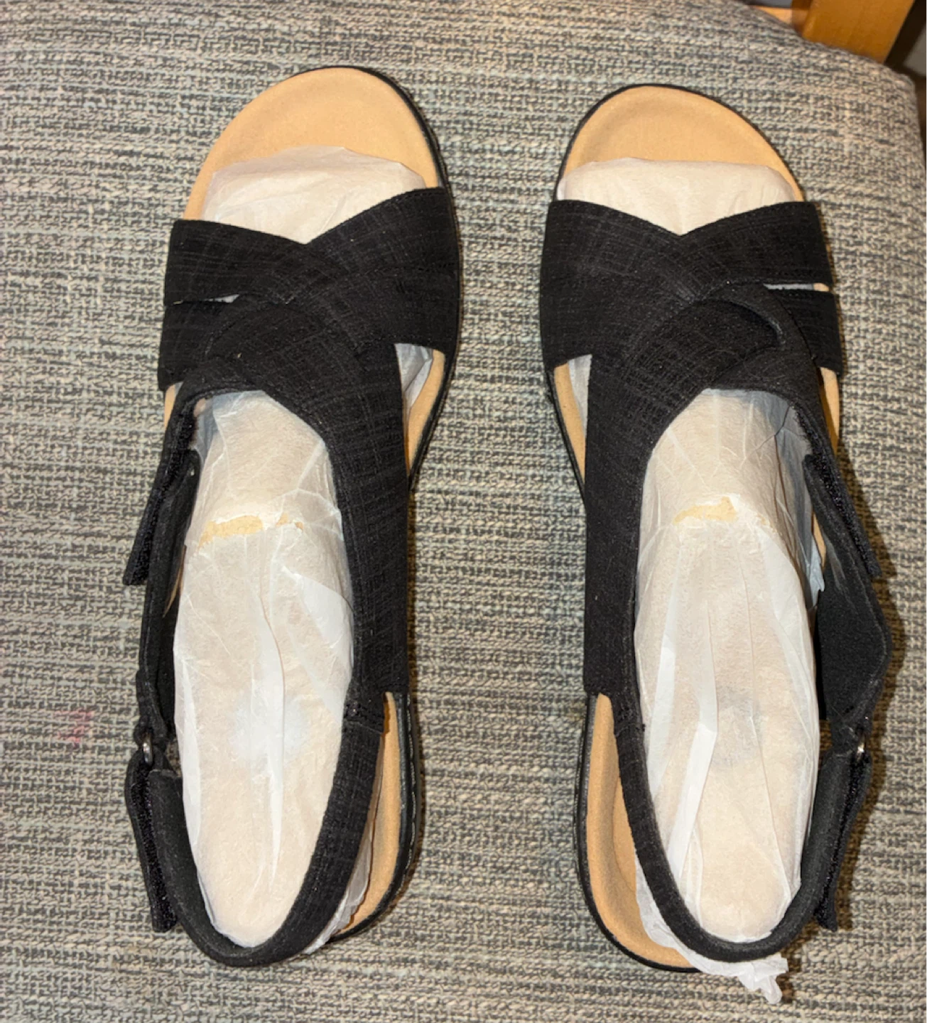 New Clarks Black Merliah Echo Wedge Sandals - photo 4
