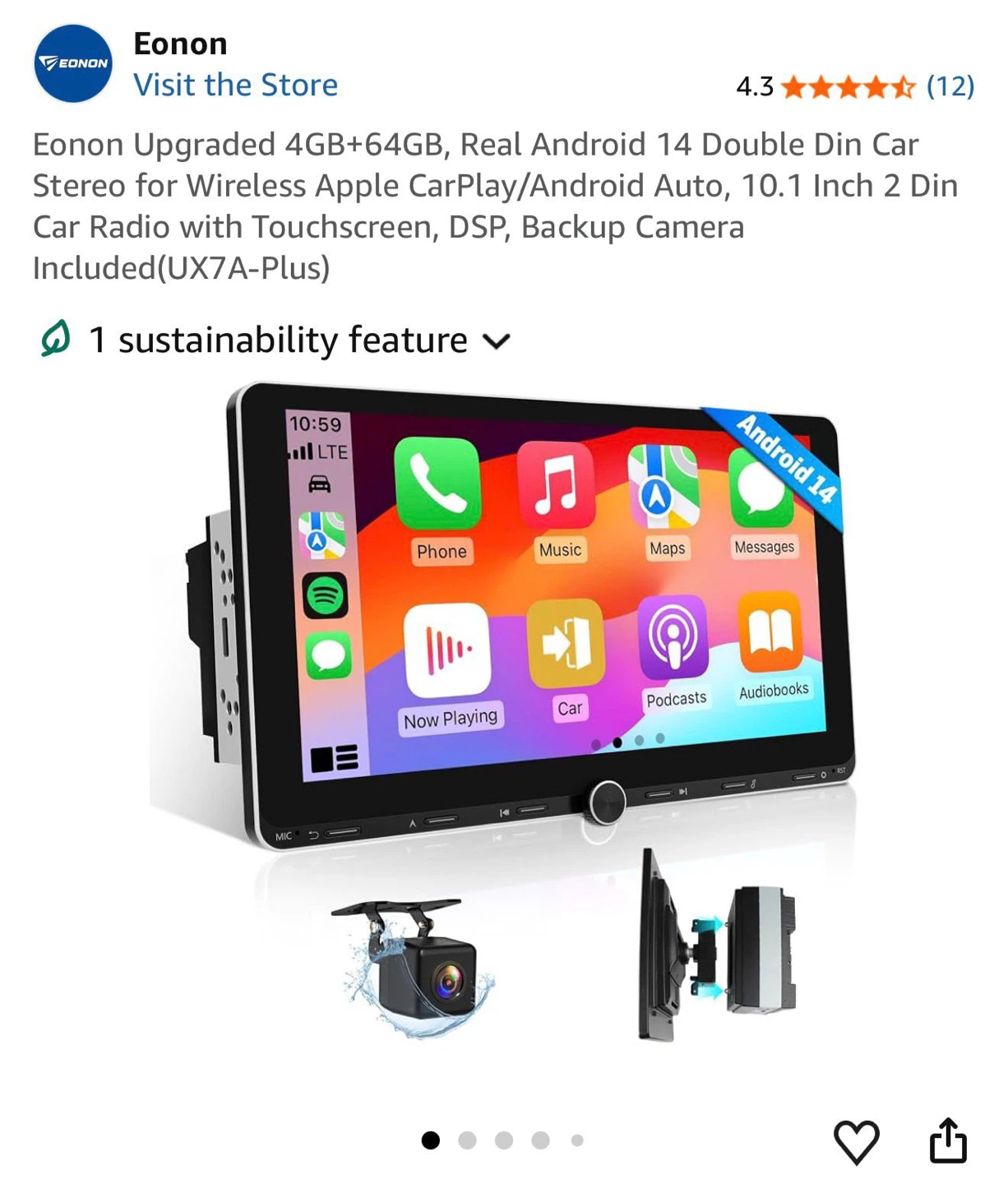 Eonon X7A In-Car Entertainment System