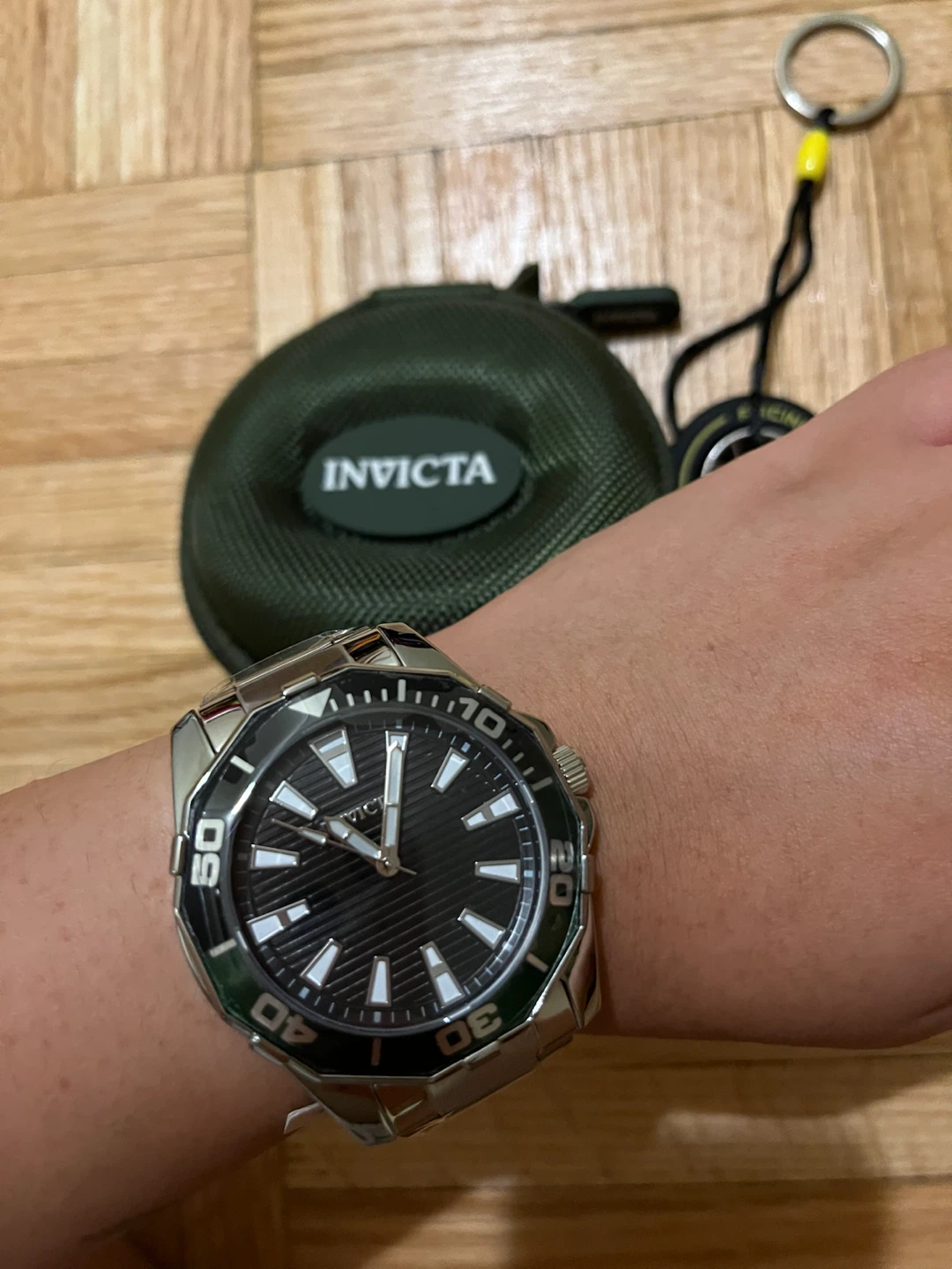 Invicta Stainless Steel Black Dial Watch – New - photo 2