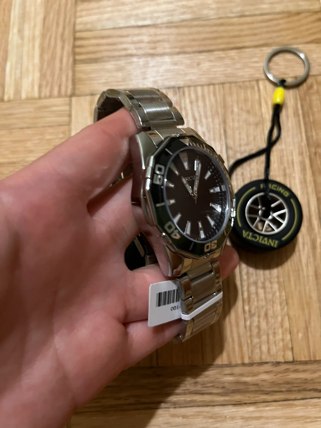 Invicta Stainless Steel Black Dial Watch – New - photo 3