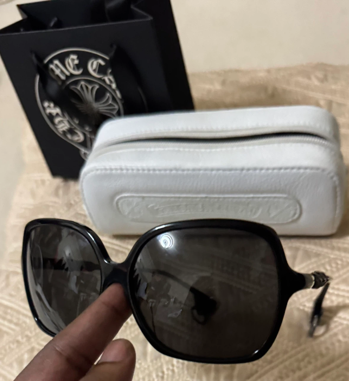 Vintage Chrome Hearts Milk Mask Sunglasses - photo 5
