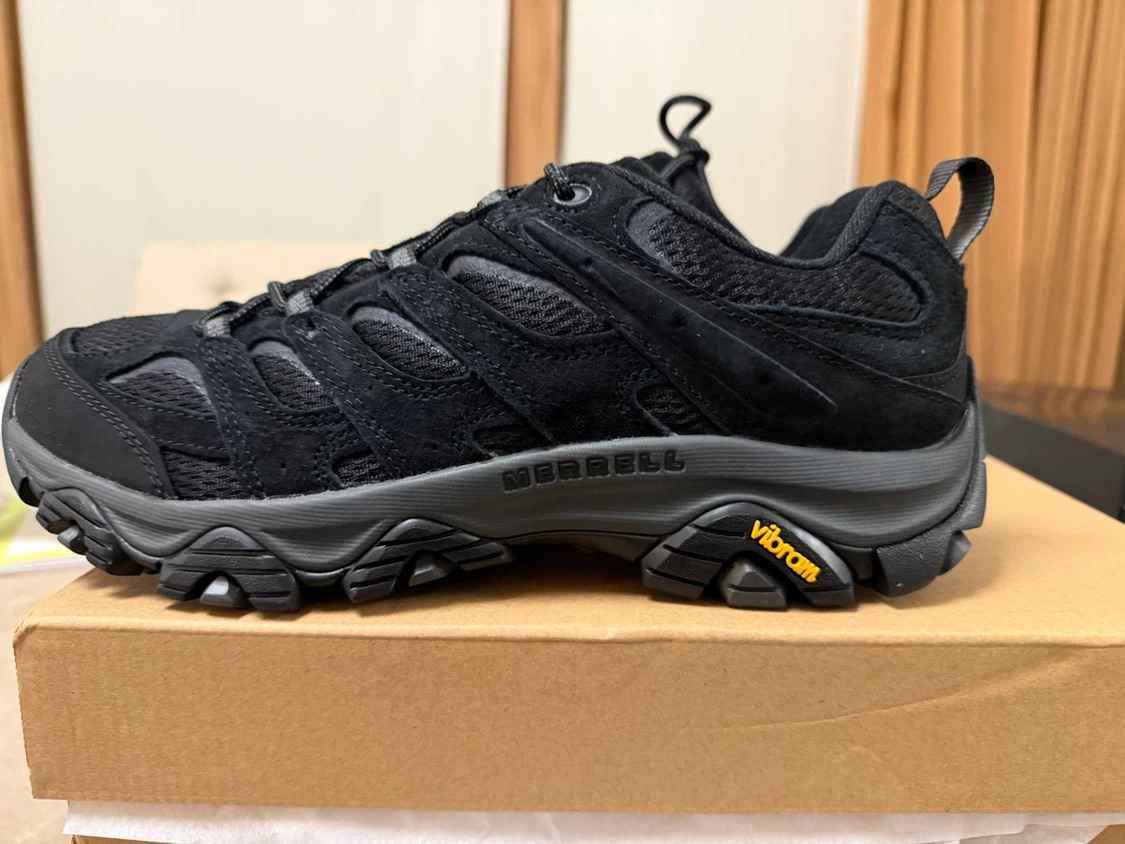 New Merrell Moab 3 Black Night Hiking Shoes – Men’s 10 - photo 4
