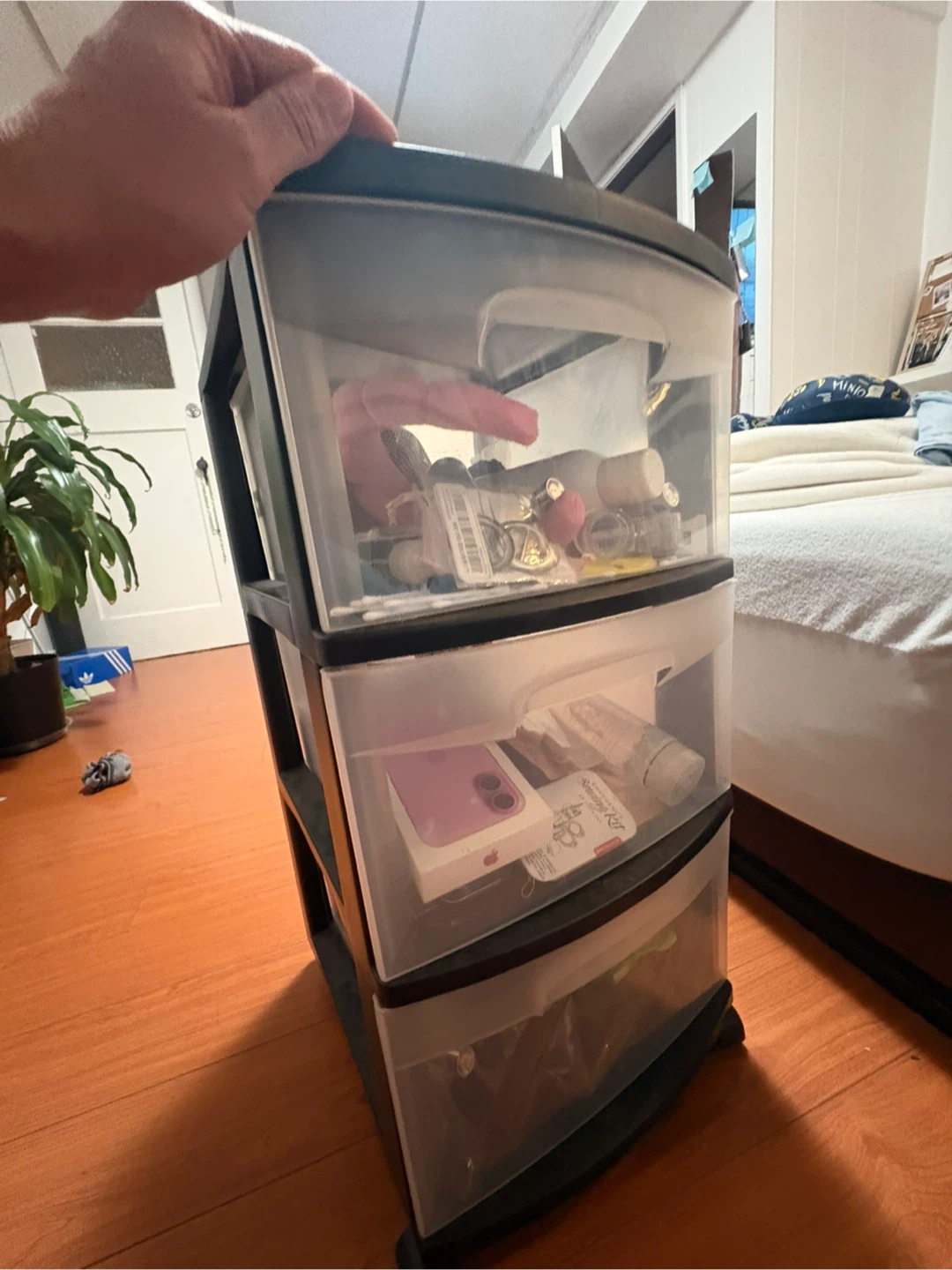 3-Drawer Plastic Rolling Storage Cart - photo 2