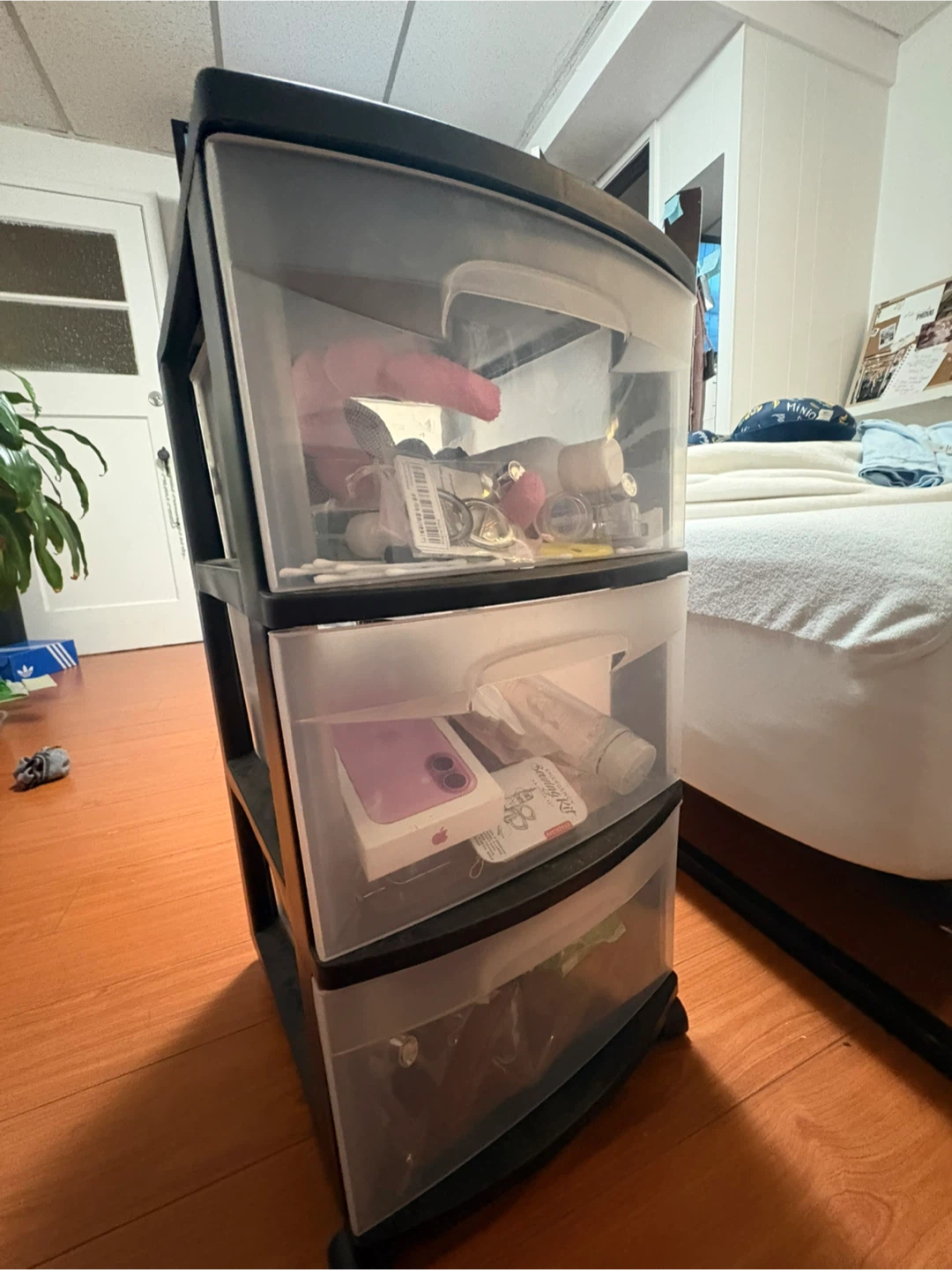 3-Drawer Plastic Rolling Storage Cart - photo 3