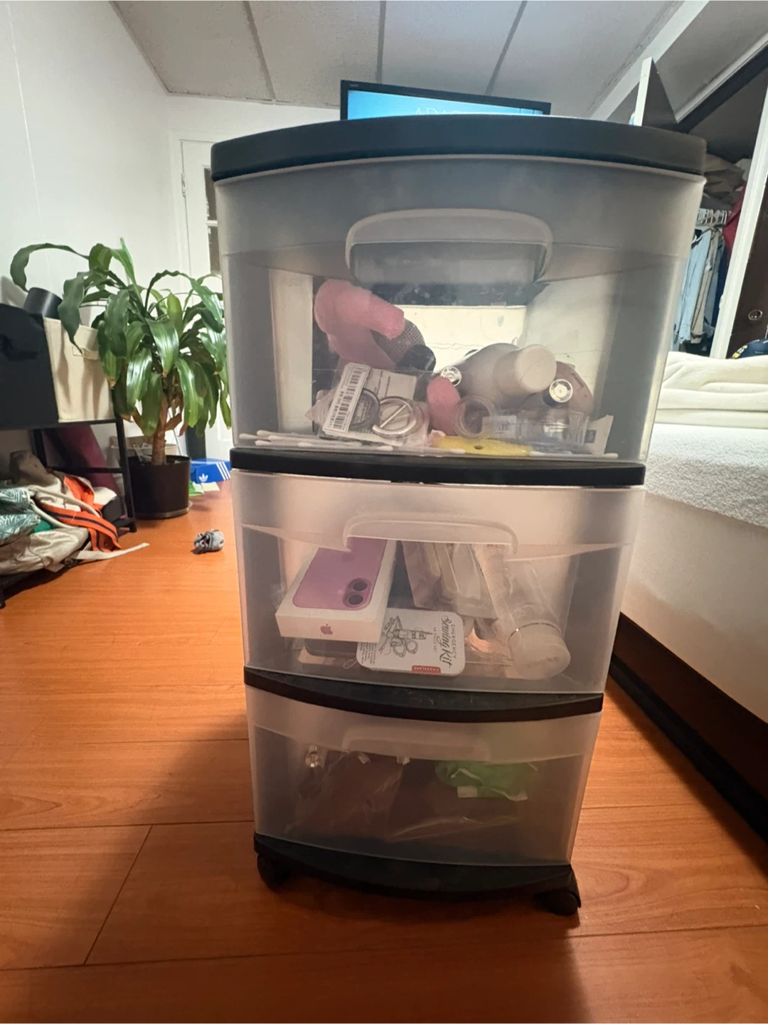 3-Drawer Plastic Rolling Storage Cart - photo 4
