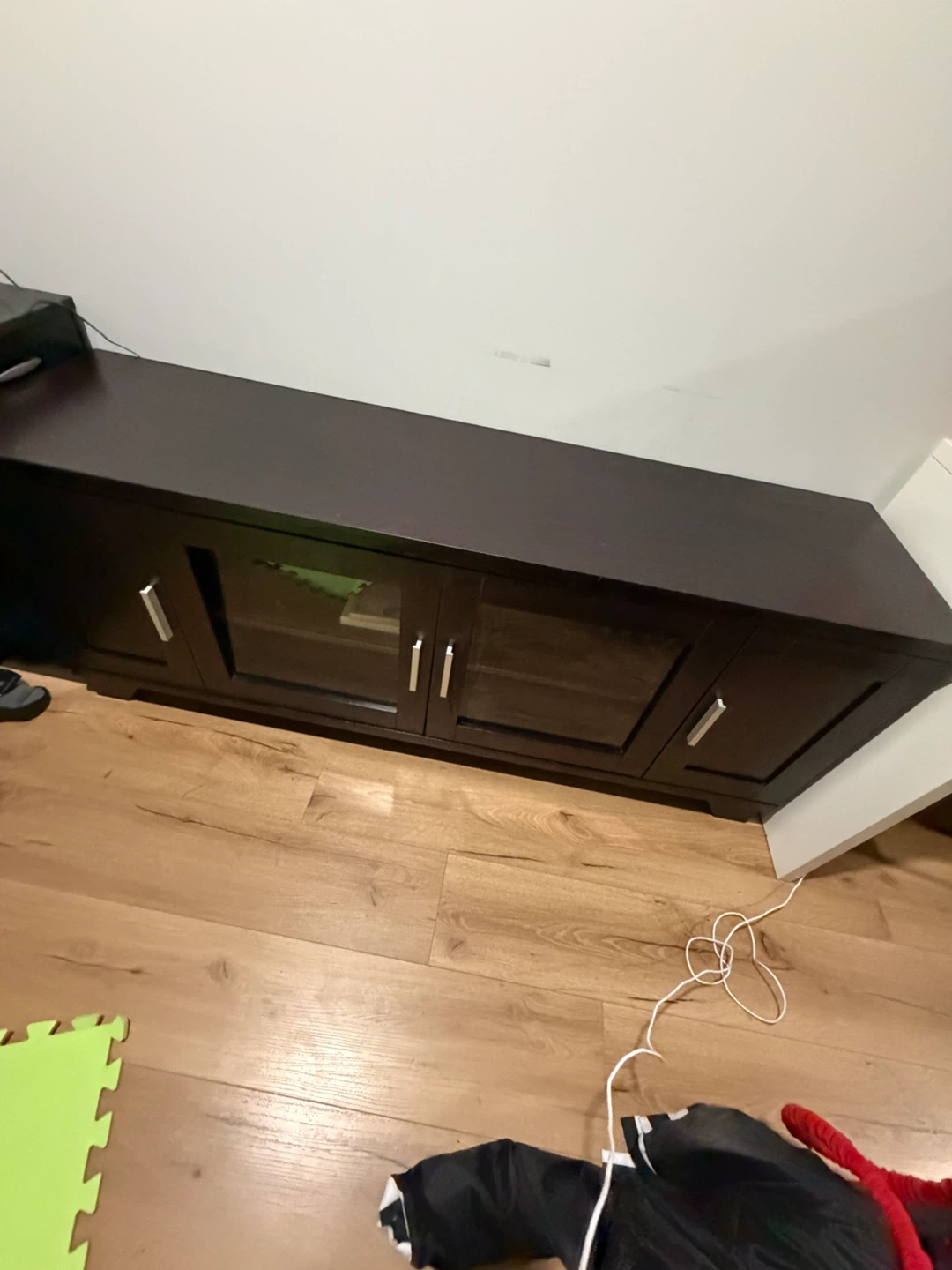 Dark brown tv stand