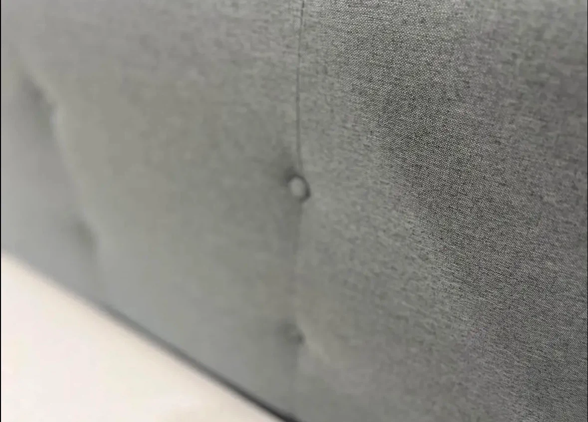Grey Button-Tufted Upholstered Headboard - photo 2