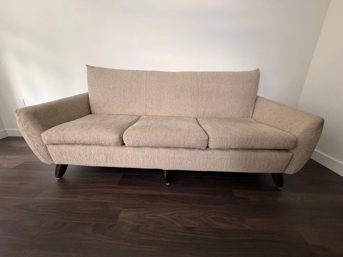 Beige Three-Seater Sofa
