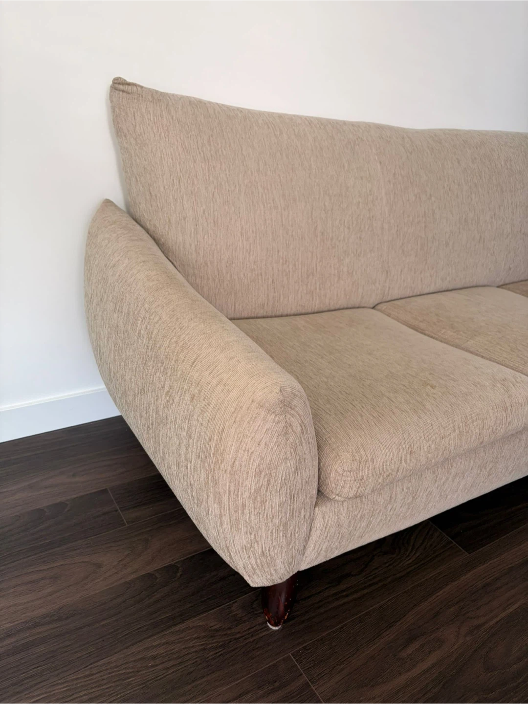 Beige Three-Seater Sofa - photo 2