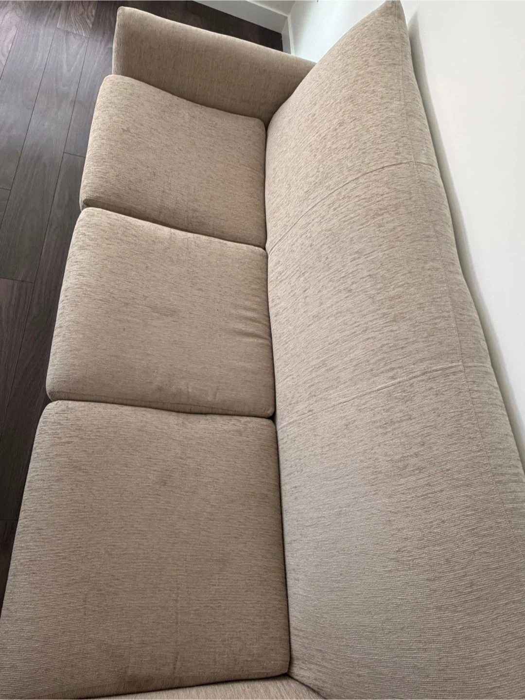 Beige Three-Seater Sofa - photo 3