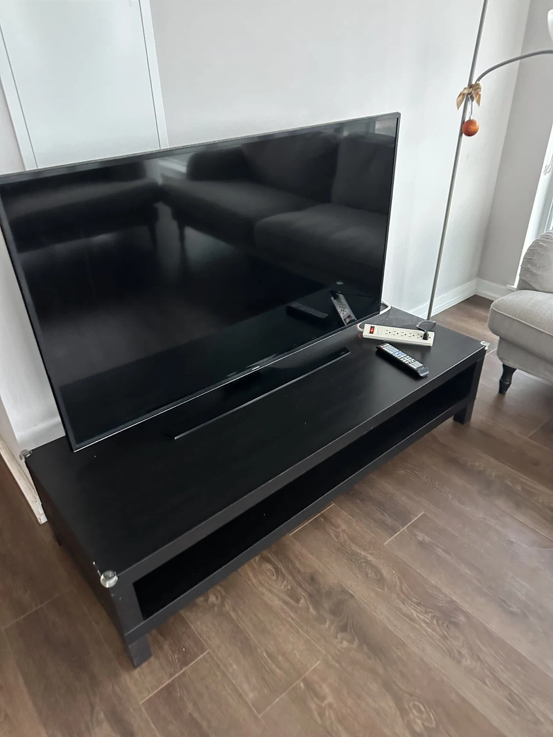 Black TV Stand with Storage