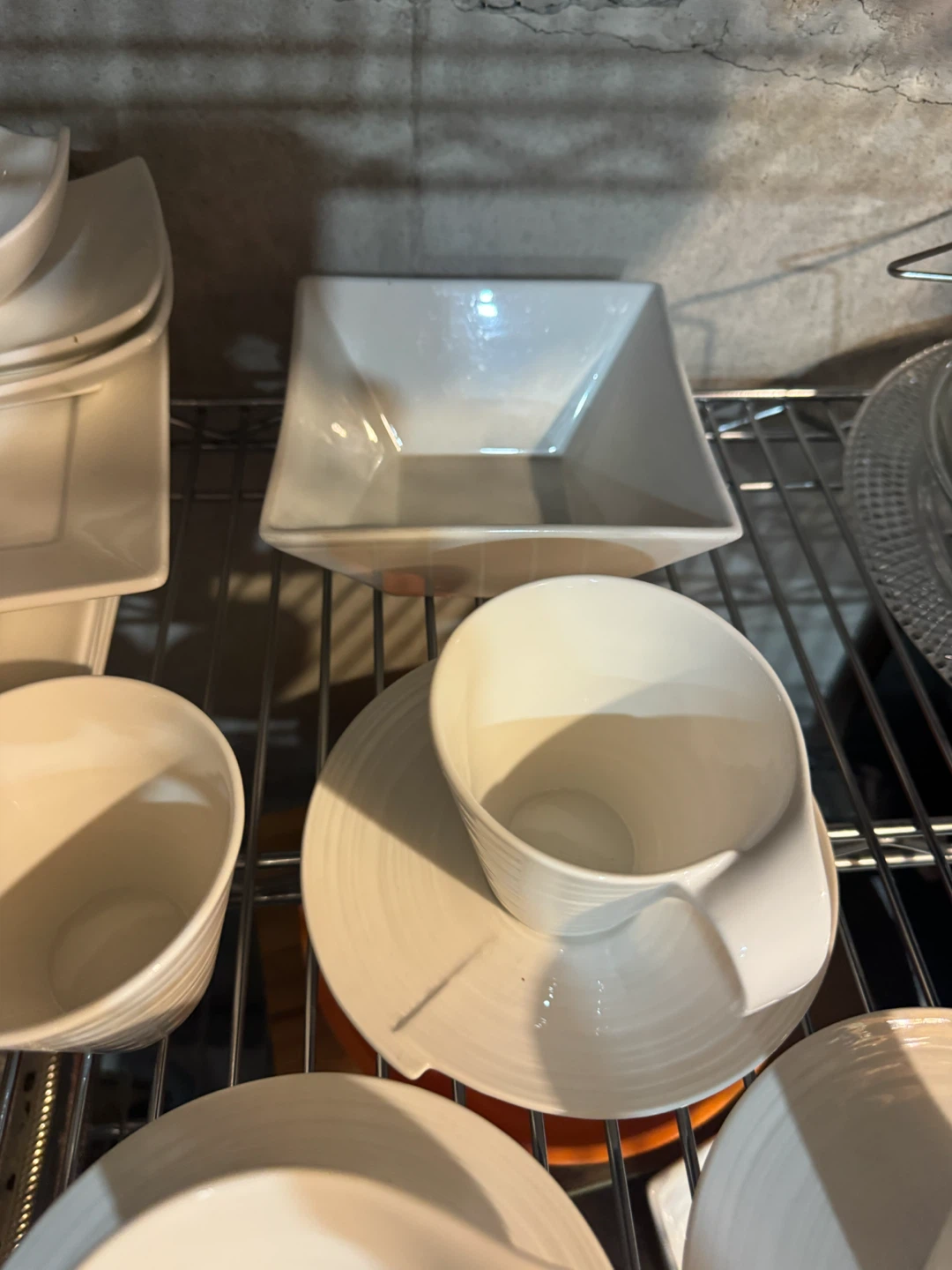 White dinnerware