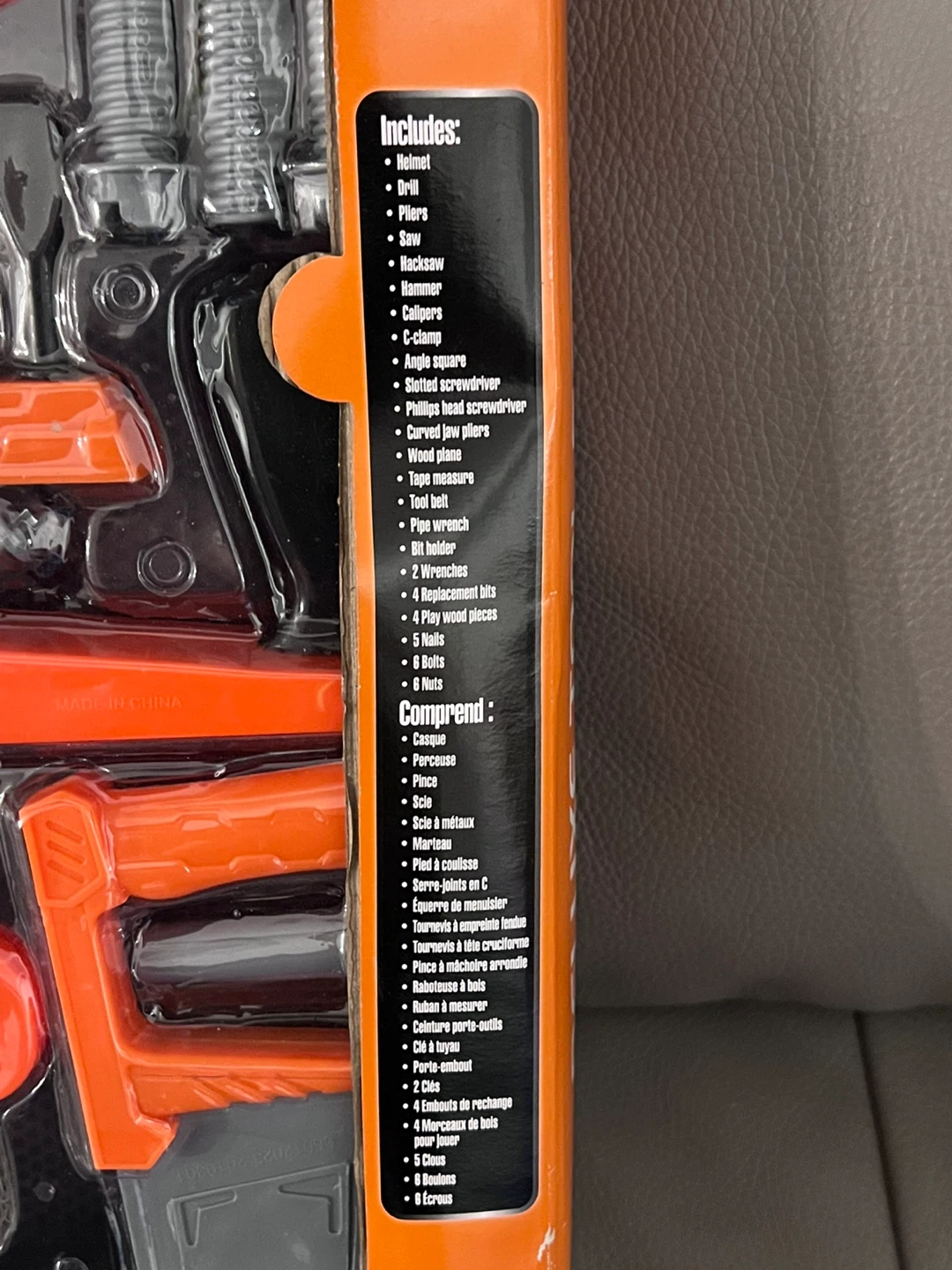 The Home Depot Deluxe Kids Toy Tool Set, brand new in box - photo 3