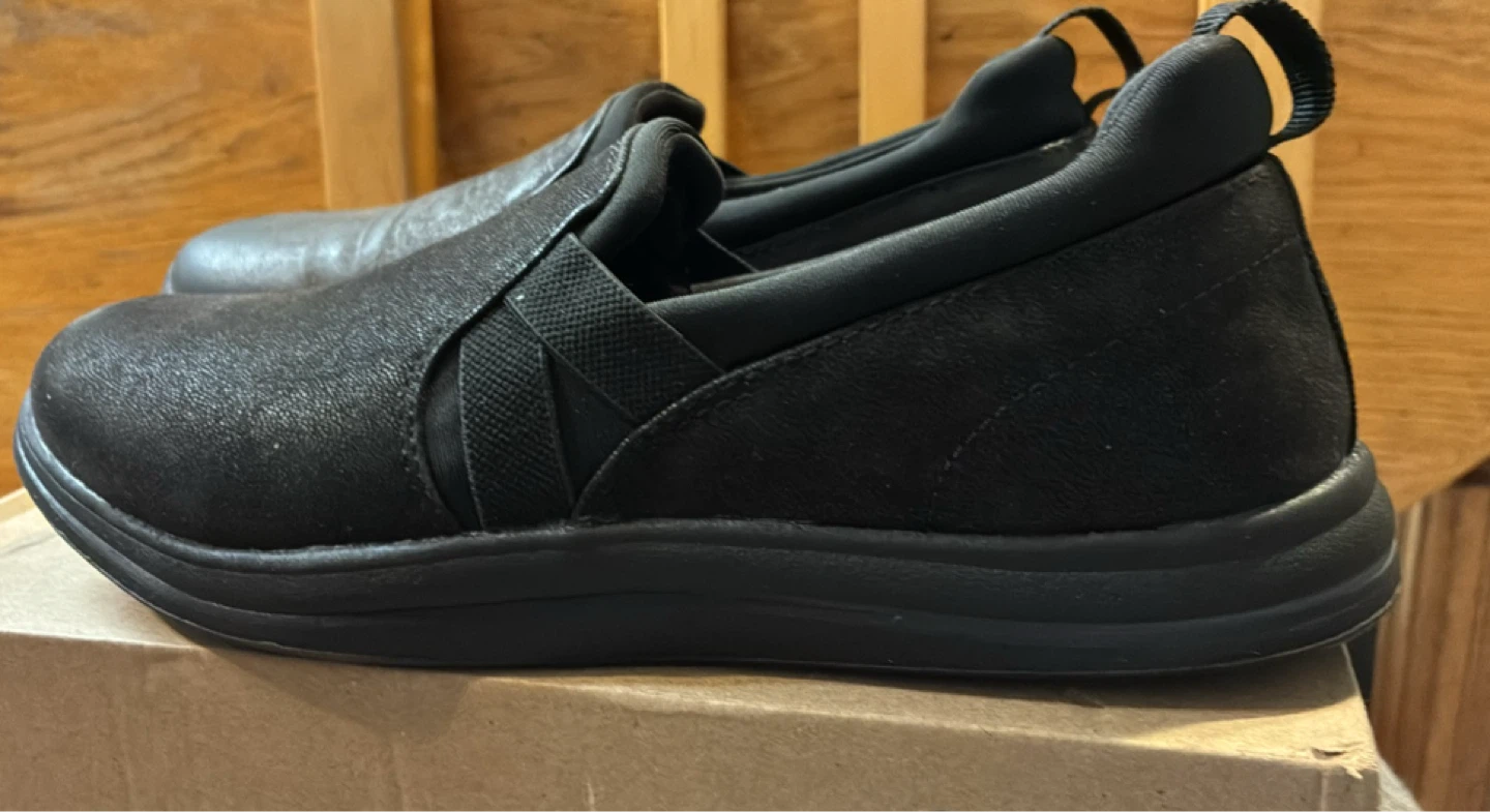 New Clarks Cloudsteppers Breeze Bali Black Slip-On Shoes - photo 4