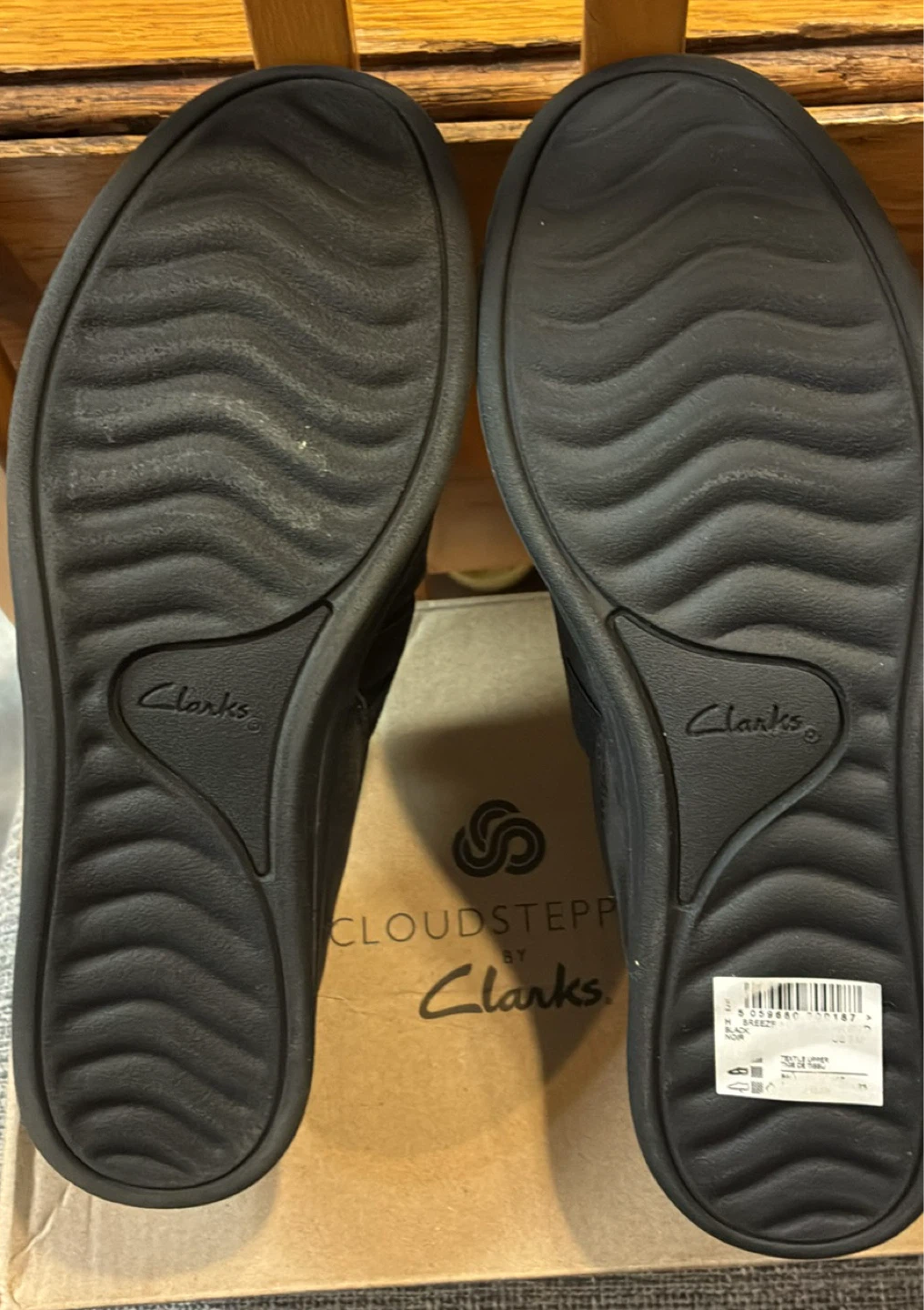 New Clarks Cloudsteppers Breeze Bali Black Slip-On Shoes - photo 5