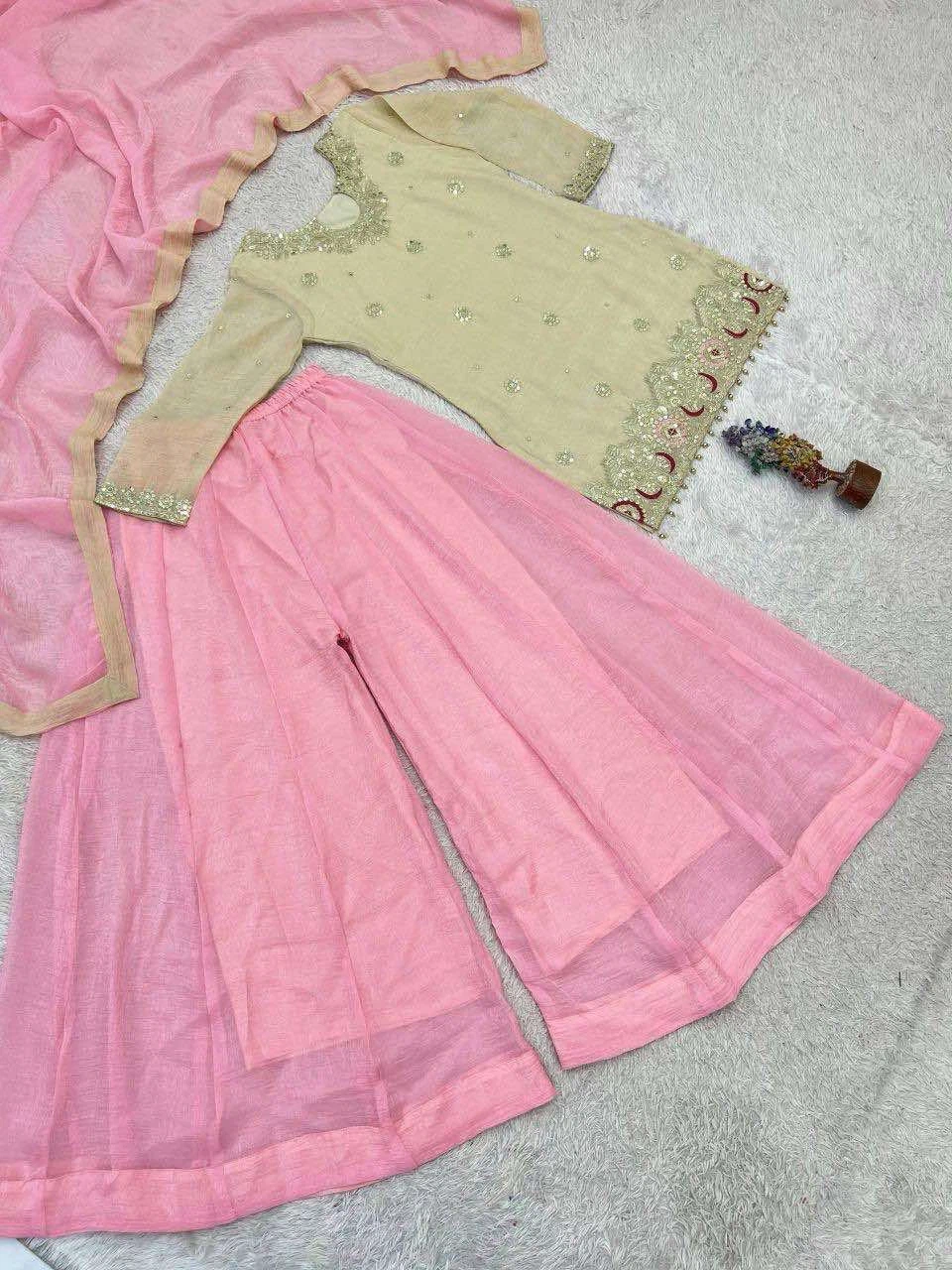 Women's Embellished Kurta and Palazzo Set - photo 2