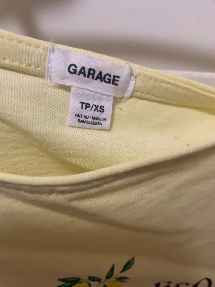 Garage Off-Shoulder Crop T-Shirt - photo 2