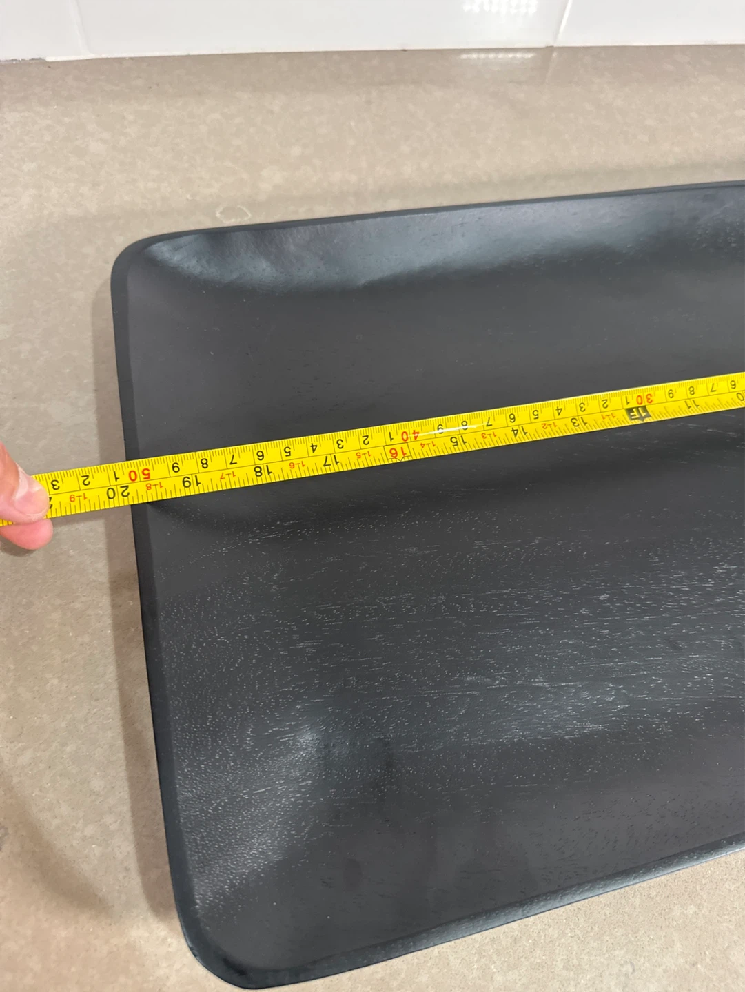 West Elm Large Espresso Serving Tray - photo 5