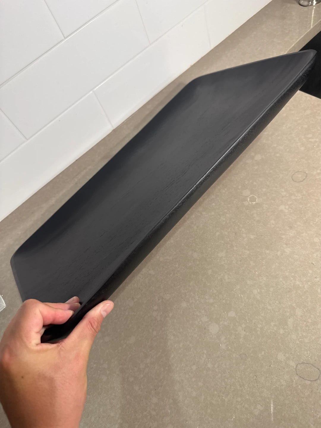 West Elm Large Espresso Serving Tray - photo 3