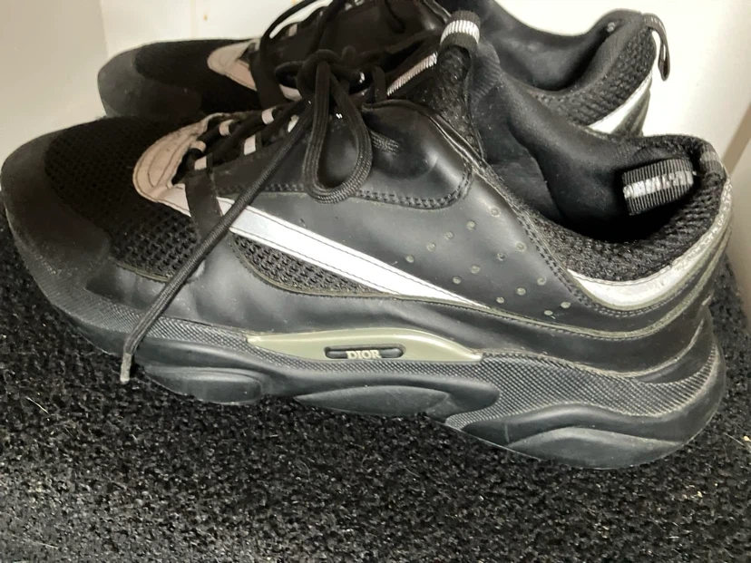 Dior B22 Sneakers -Black and Silver - photo 3