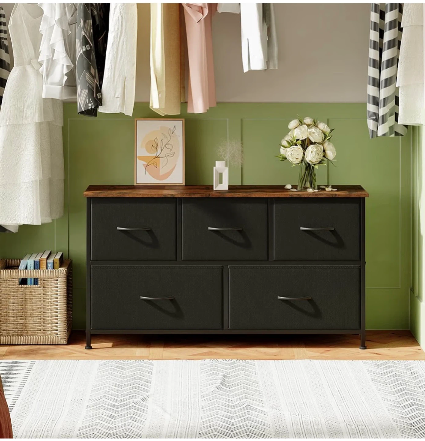 5-Drawer Fabric Storage Tower - photo 4