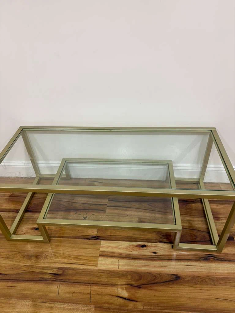 Henn&Hart 45" Glam Coffee Table, Gold - photo 2