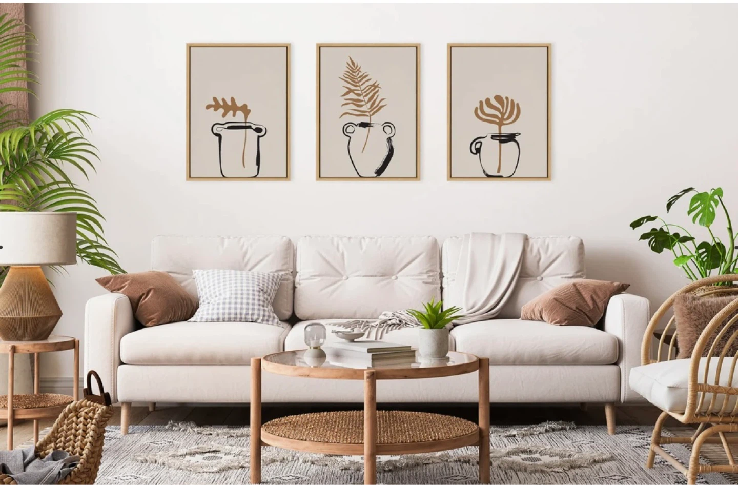 Kate and Laurel Sylvie Botanical Canvas Wall Art Set - photo 5