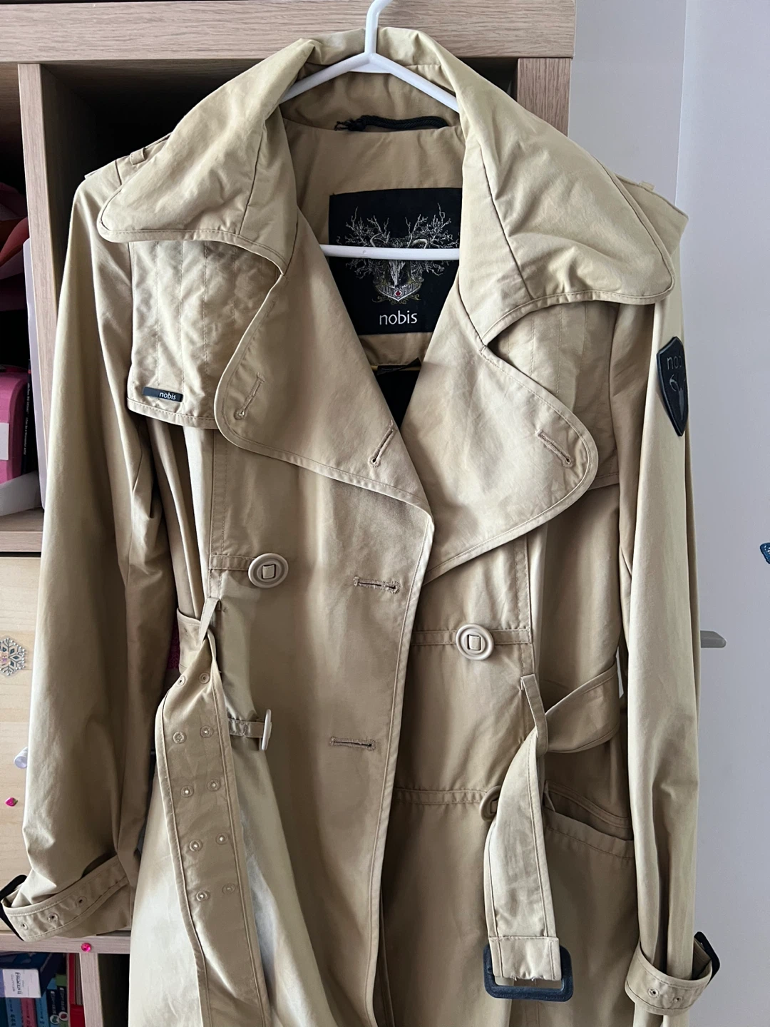 Nobis Trench Coat Beige XS - photo 2