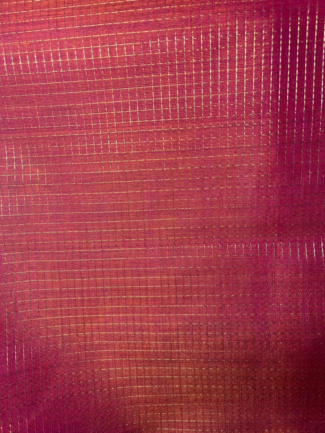 Pink Silk Saree with Gold Border - photo 2