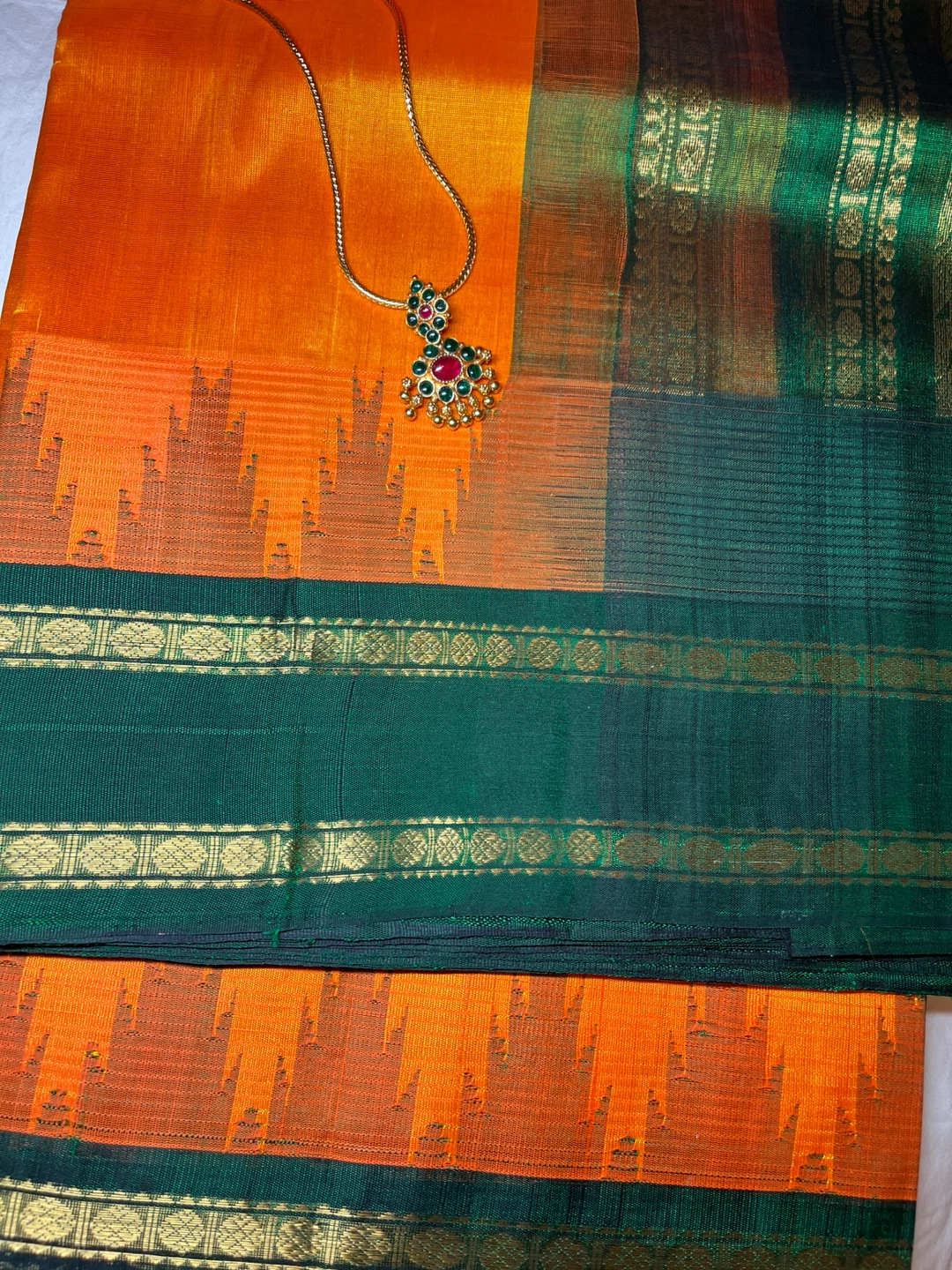 Silk cotton saree Handloom - photo 2