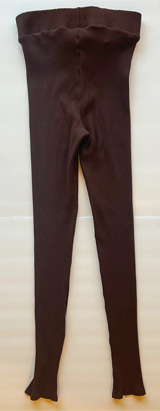 Second Avenue Brown Ribbed Leggings M