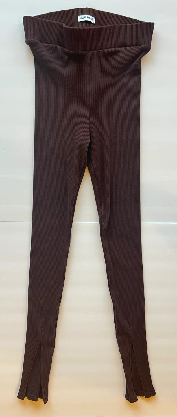Second Avenue Brown Ribbed Leggings M - photo 5