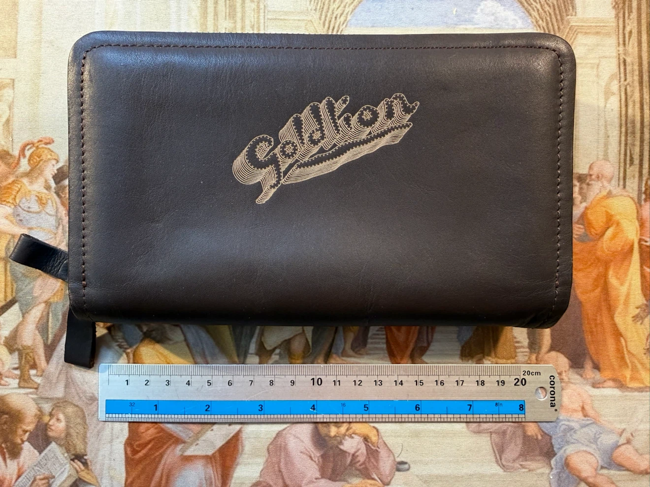 Goldlion Brown Genuine Leather Zip Around Wallet - photo 5