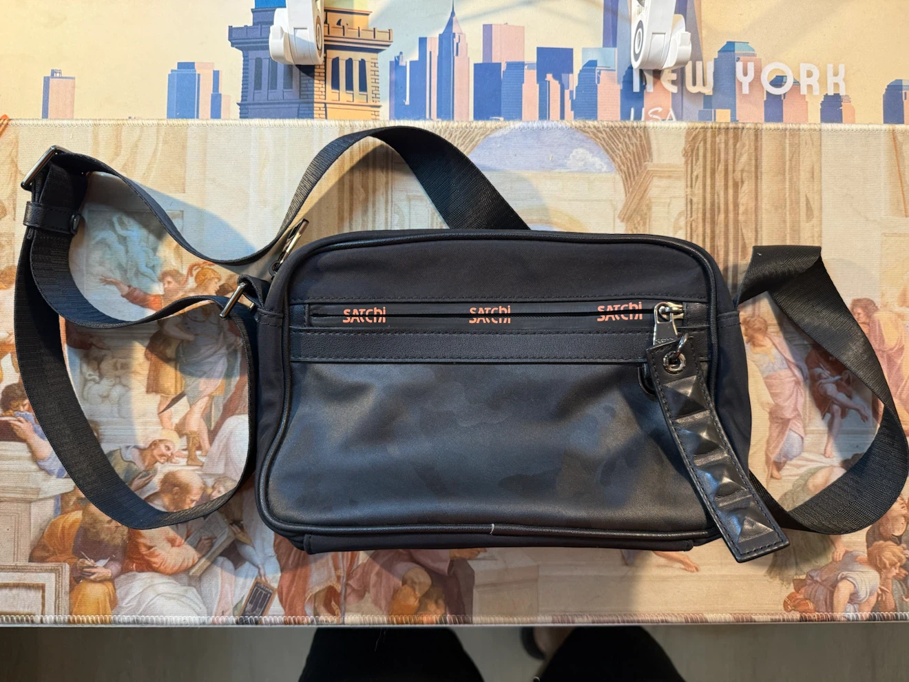 Satchi Black Crossbody Bag