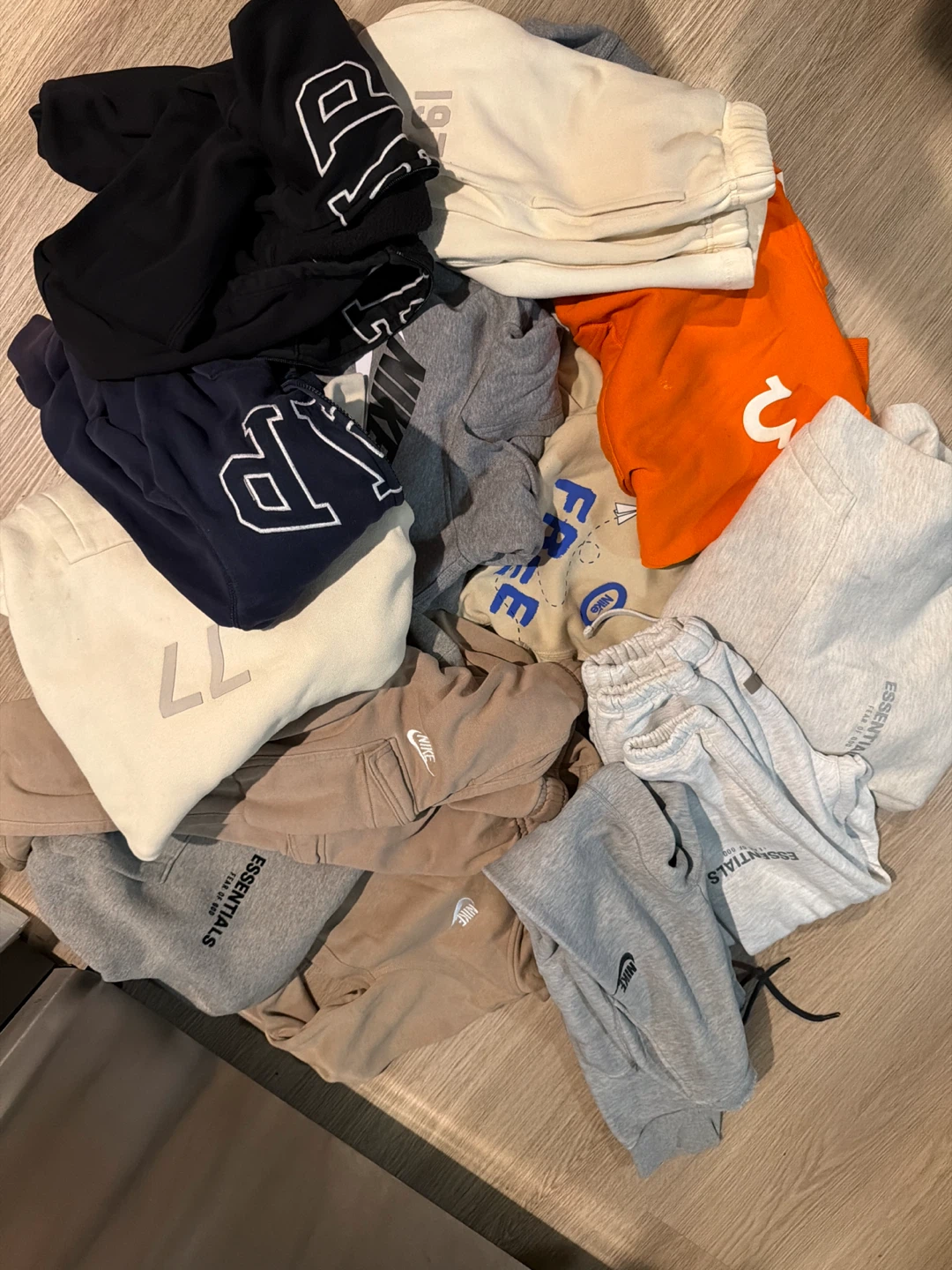 Bundle of Sweatpants and Hoodies