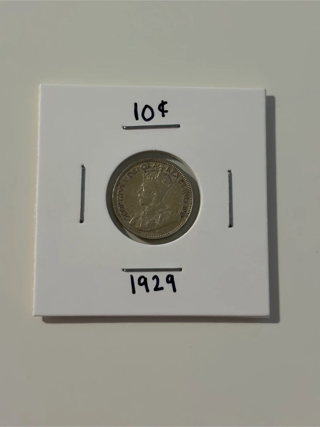Canada 10 cents 1929 Silver Coin