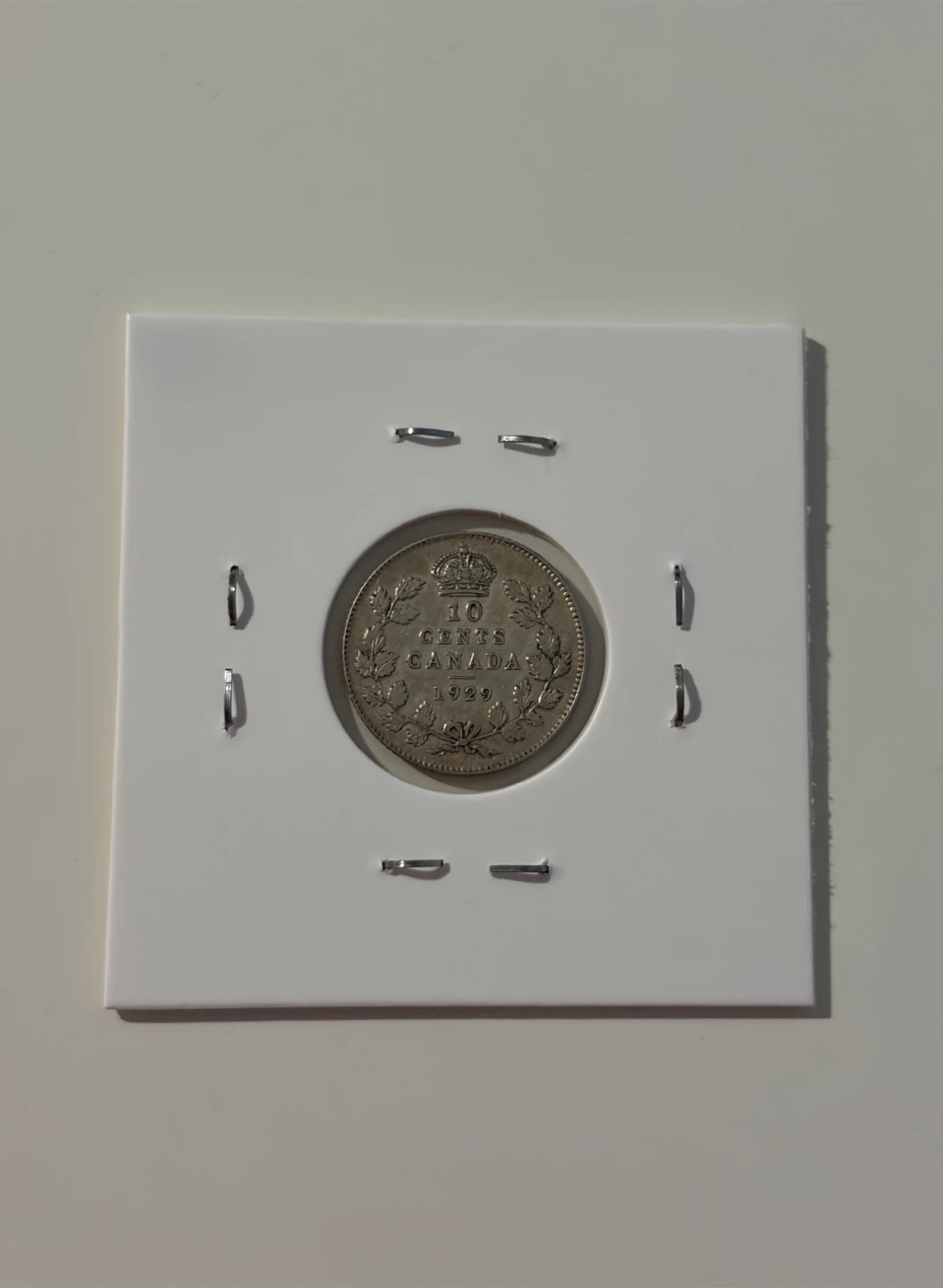 Canada 10 cents 1929 Silver Coin - photo 2