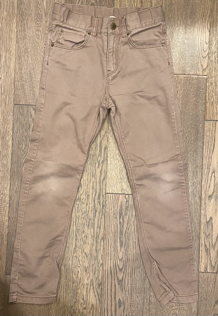 H&M Boys Cotton Tan Chino Pants 7-8Y