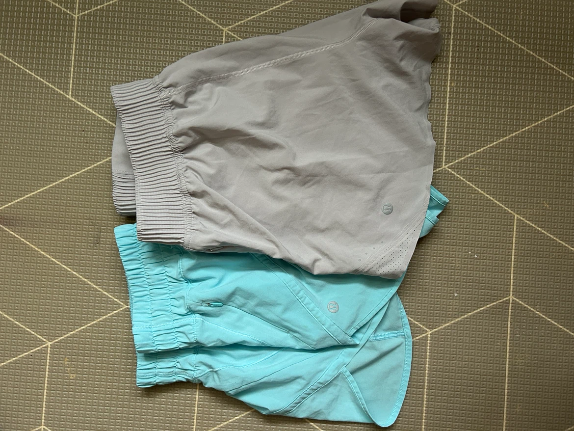 Two pairs of Lululemon athletic shorts
