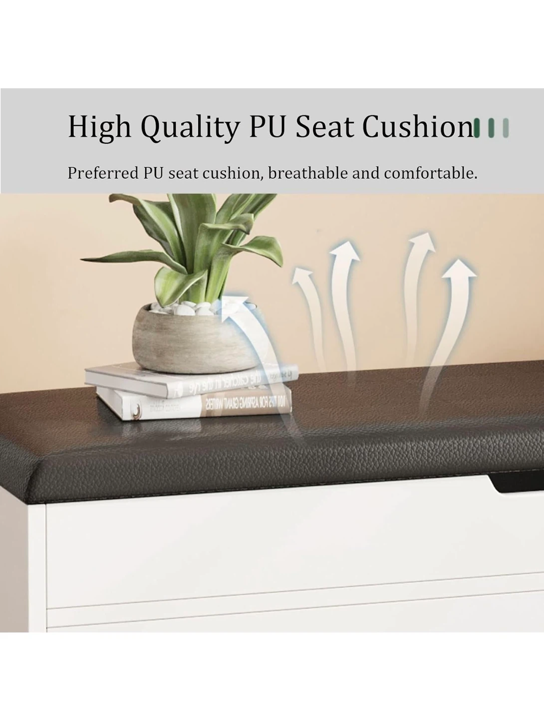 Shoe Bench with PU Seat Cushion (Brand New in Box) - photo 4