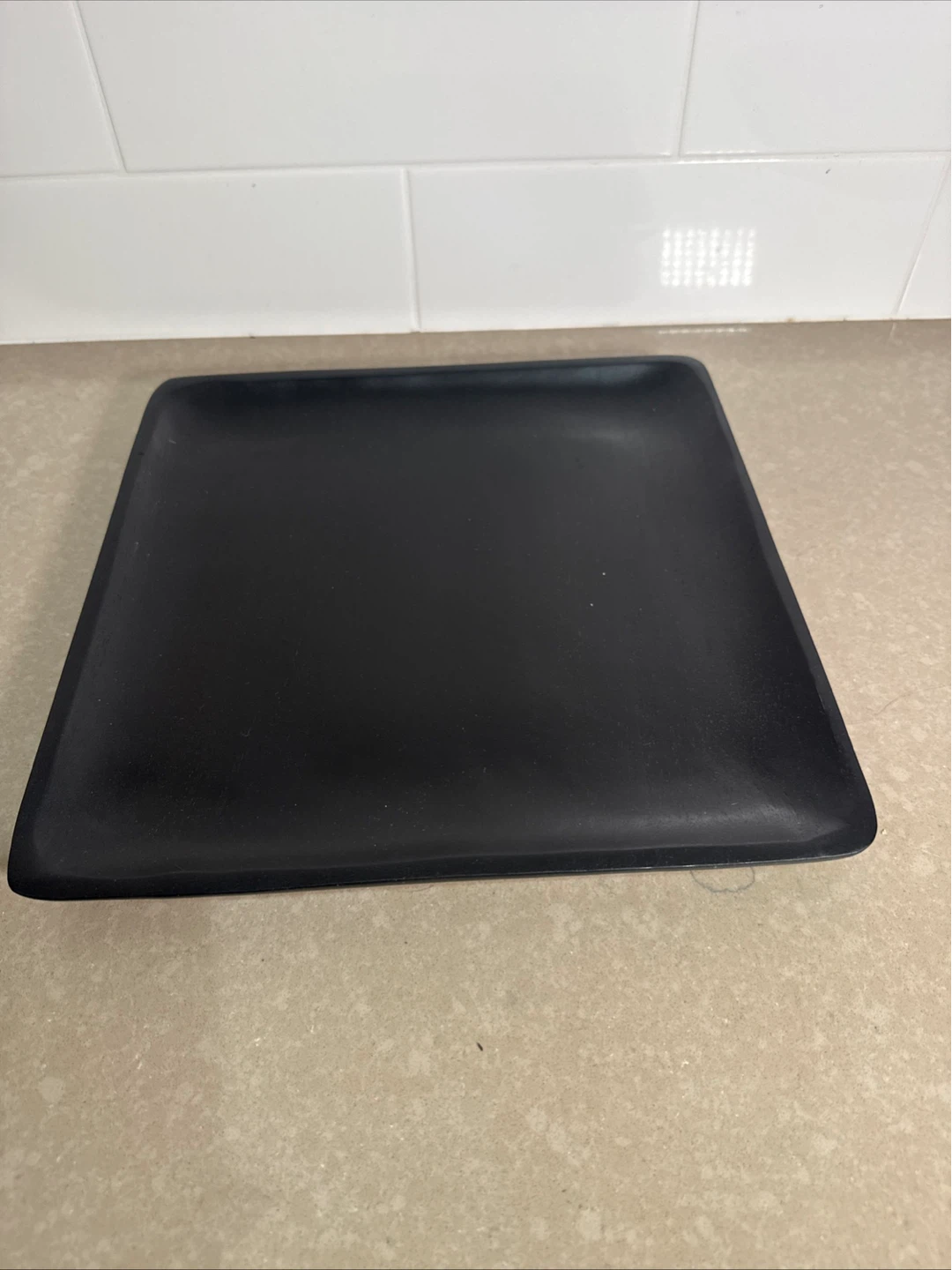 Ebony Trays. West Elm Espresso Serving.  12”- 12” Vintage