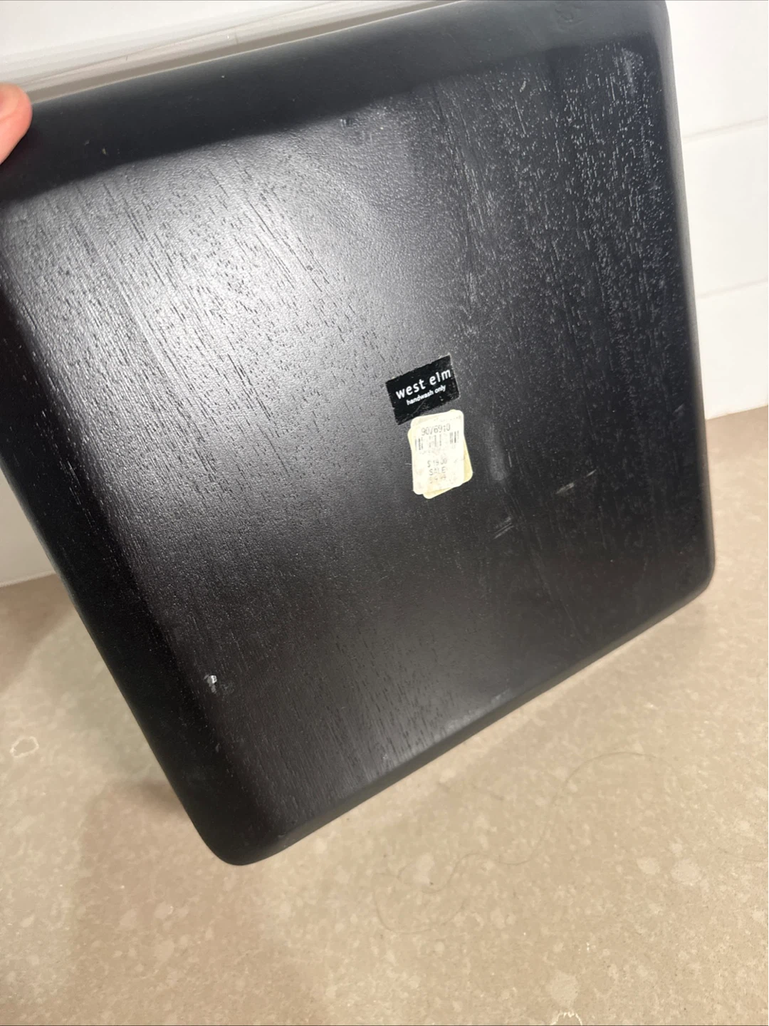 Ebony Trays. West Elm Espresso Serving.  12”- 12” Vintage - photo 4