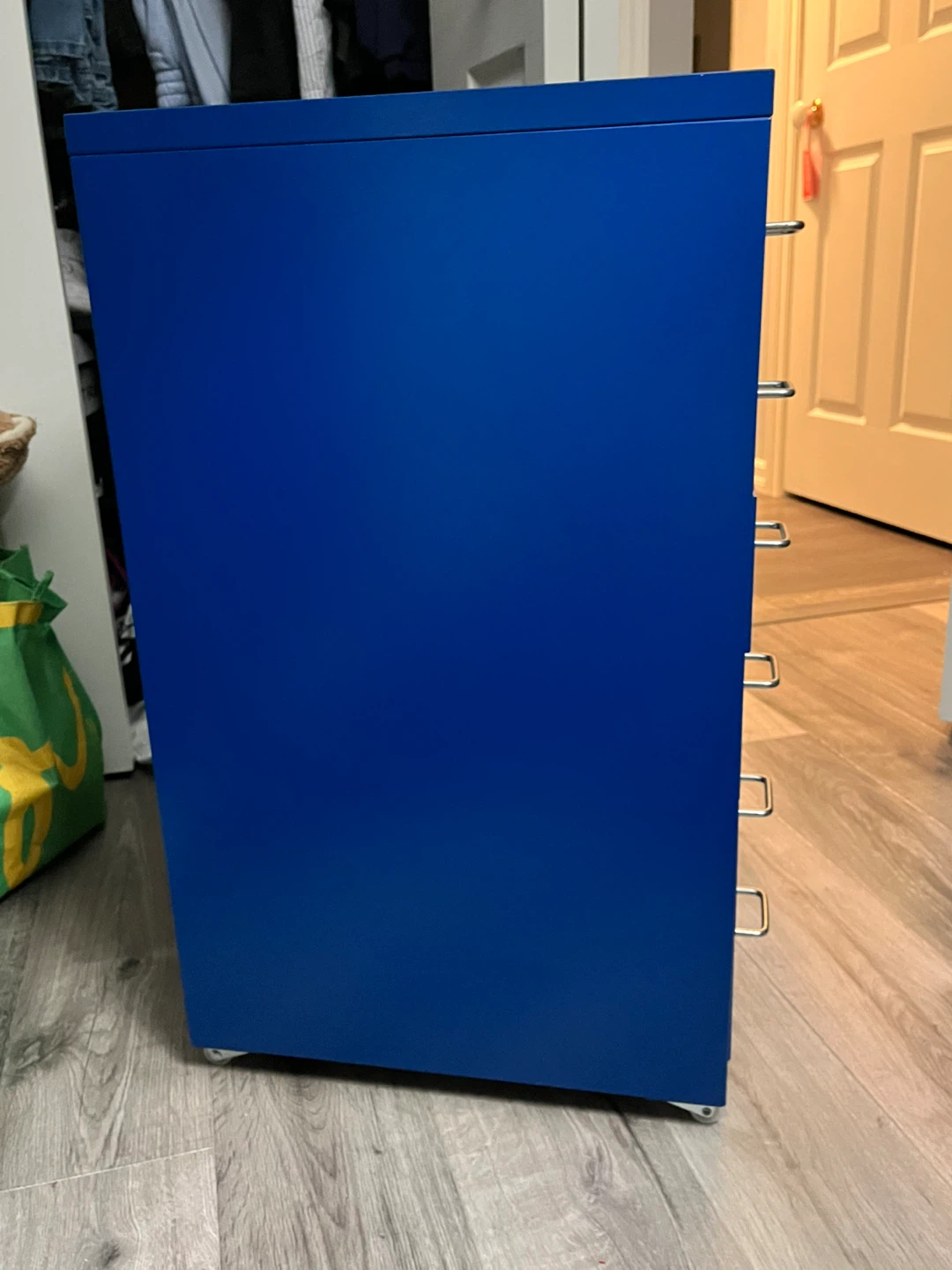 Blue 5-Drawer Filing Cabinet