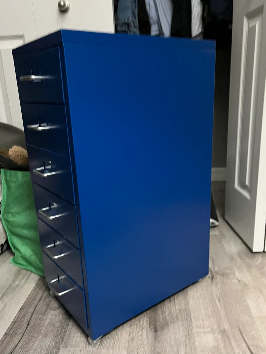 Blue 5-Drawer Filing Cabinet - photo 2