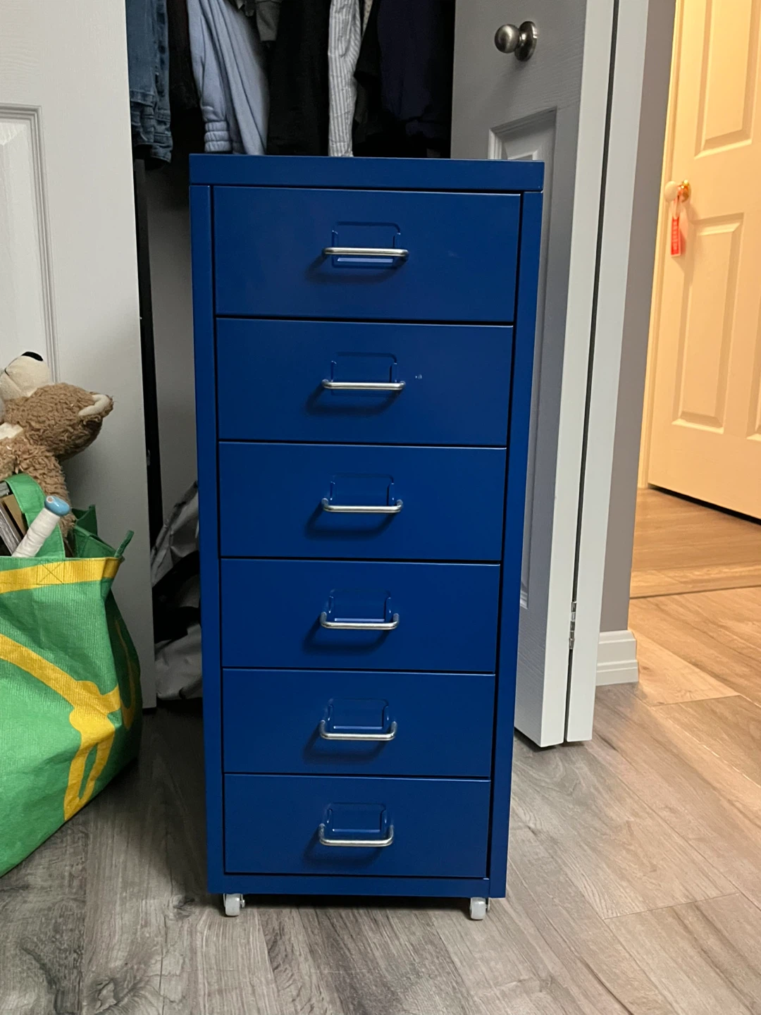 Blue 5-Drawer Filing Cabinet - photo 3