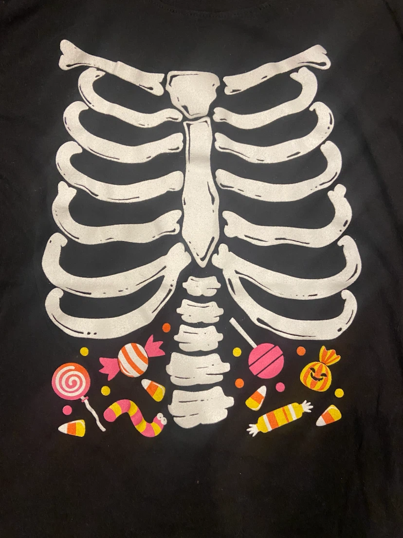 Children's Place Skeleton Candy Halloween Shirt Size L (10/12) - photo 2