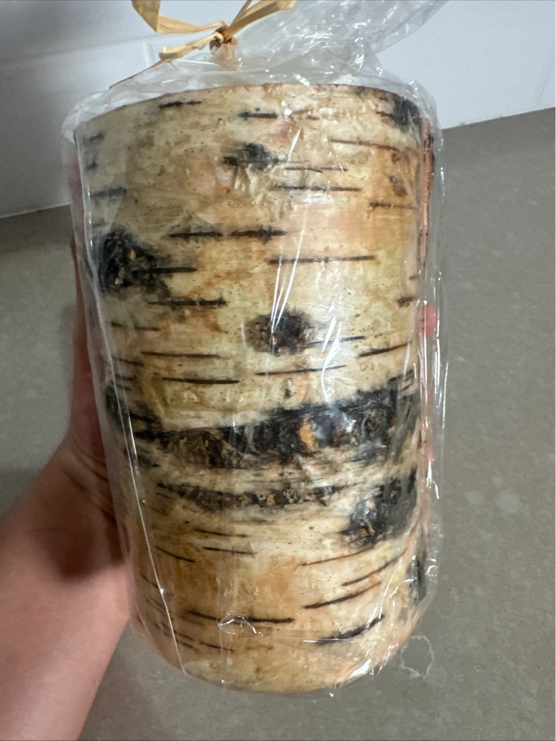 Pottery Barn Birch Bark Pillar Candle - photo 3