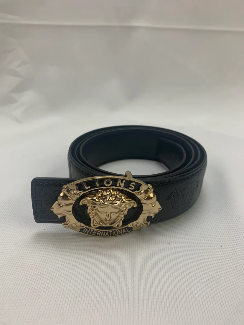 Versace Lions International Leather Belt